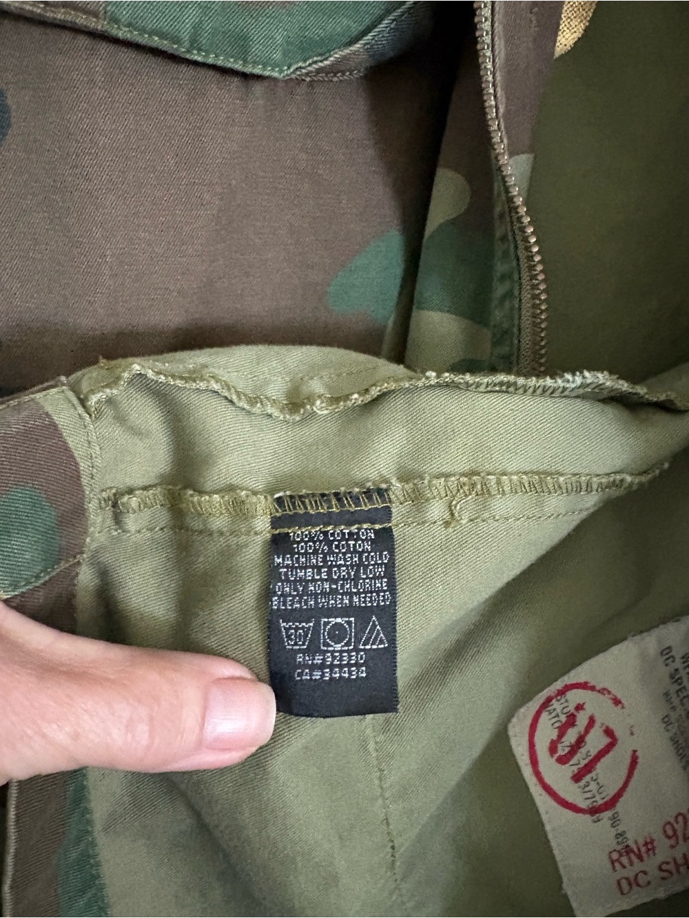 DC Men's Woodland Camo Field Jacket - Green/Brown Size Medium - Picture 14 of 14